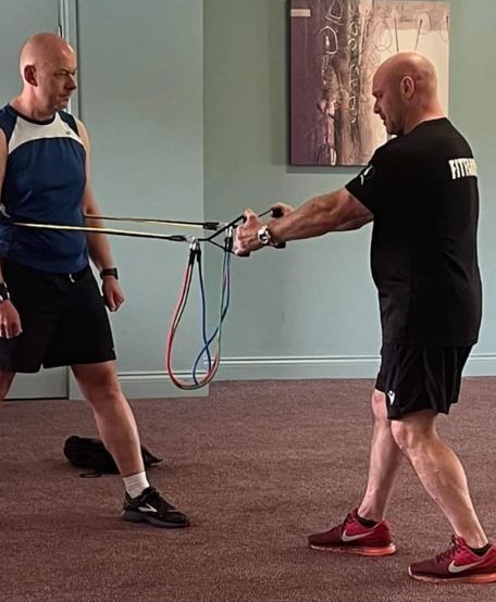 Resistance Bands at the FitFarms Toronto Residential Retreat